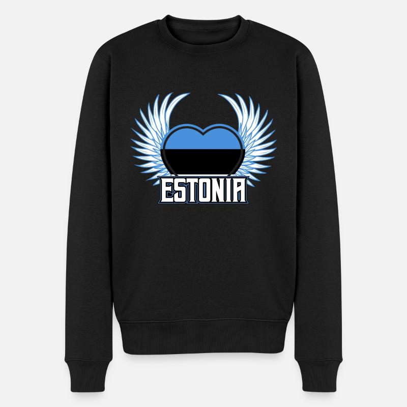 Estonie - Pull Premium bio Homme - noir