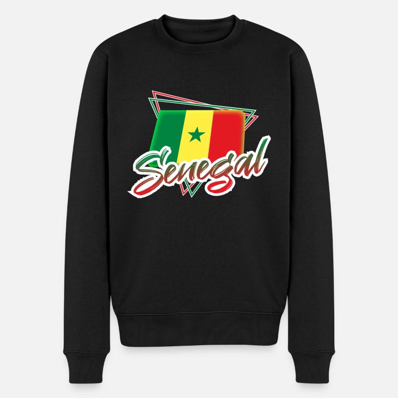 Sénégal - Pull Premium bio Homme - noir