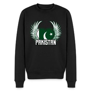 Pakistan - Men's Premium Organic Jumper - black - Front - Nico (187cm)