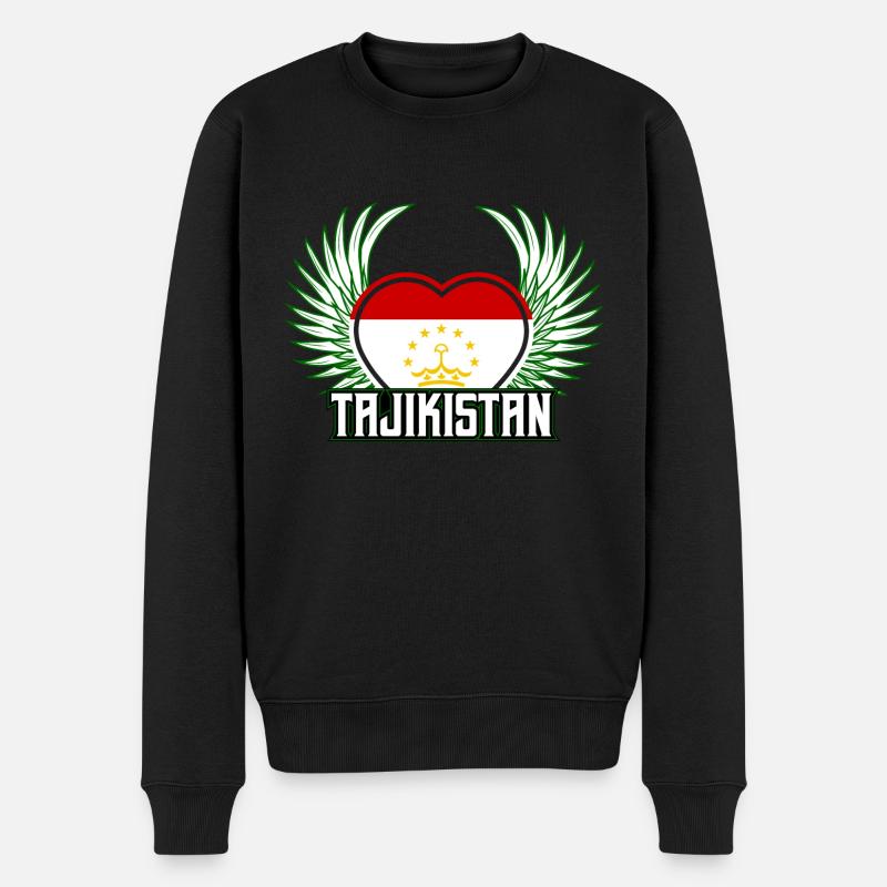 Tadjikistan - Pull Premium bio Homme - noir