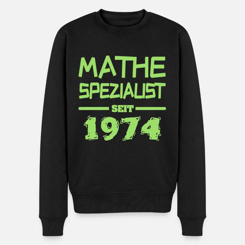 1974 - Männer Premium Bio Pullover - Schwarz