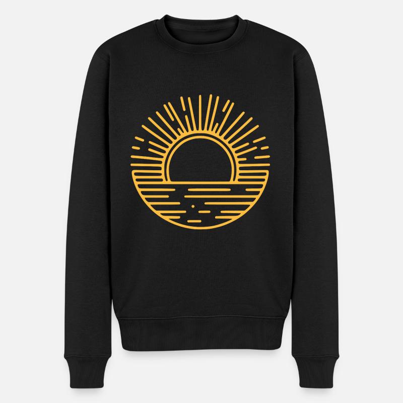 Graphique Soleil Soleil Icône - Pull Premium bio Homme - noir