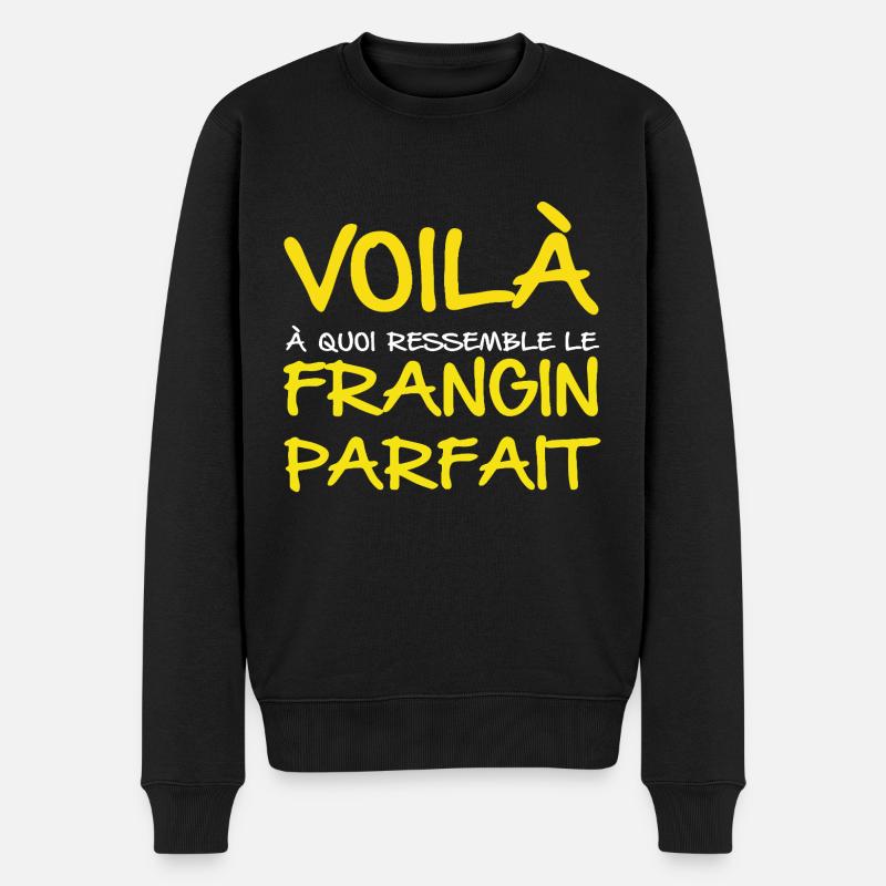 Perfekter Bruder - Männer Premium Bio Pullover - Schwarz