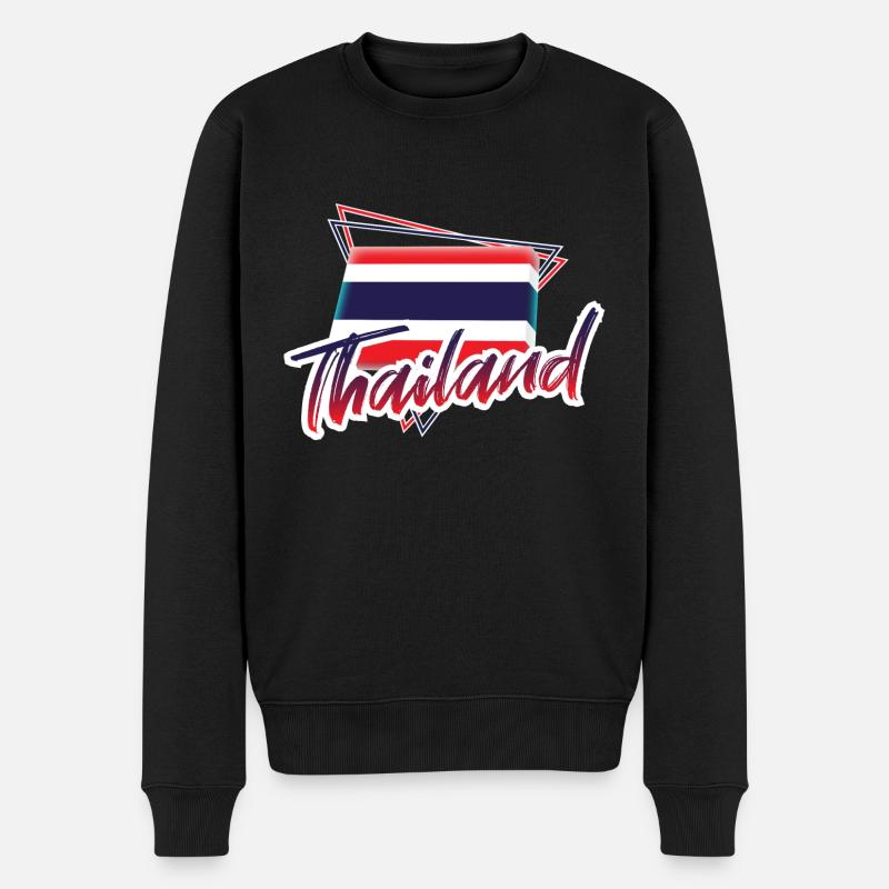 Thaïlande - Pull Premium bio Homme - noir