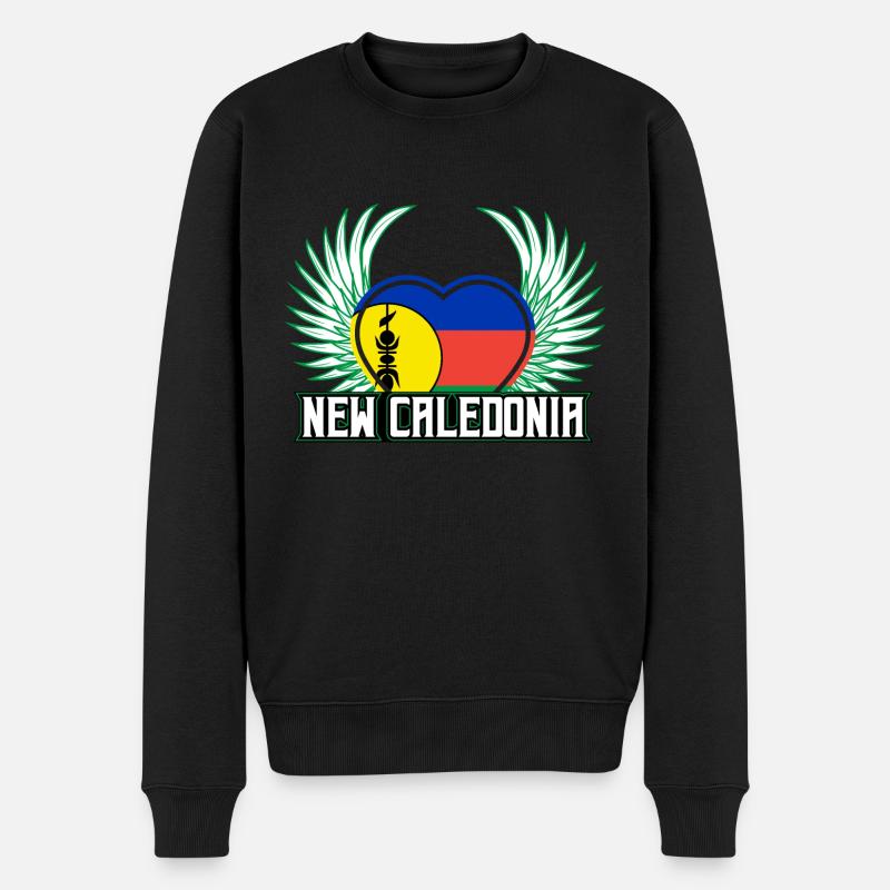 Neukaledonien - Männer Premium Bio Pullover - Schwarz