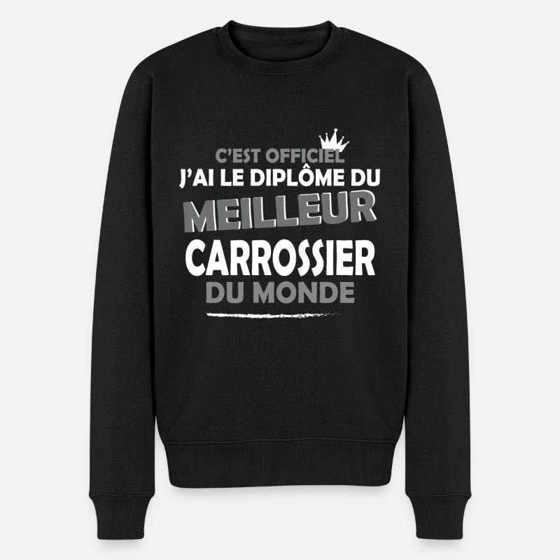 carrossier - Pull Premium bio Homme - noir