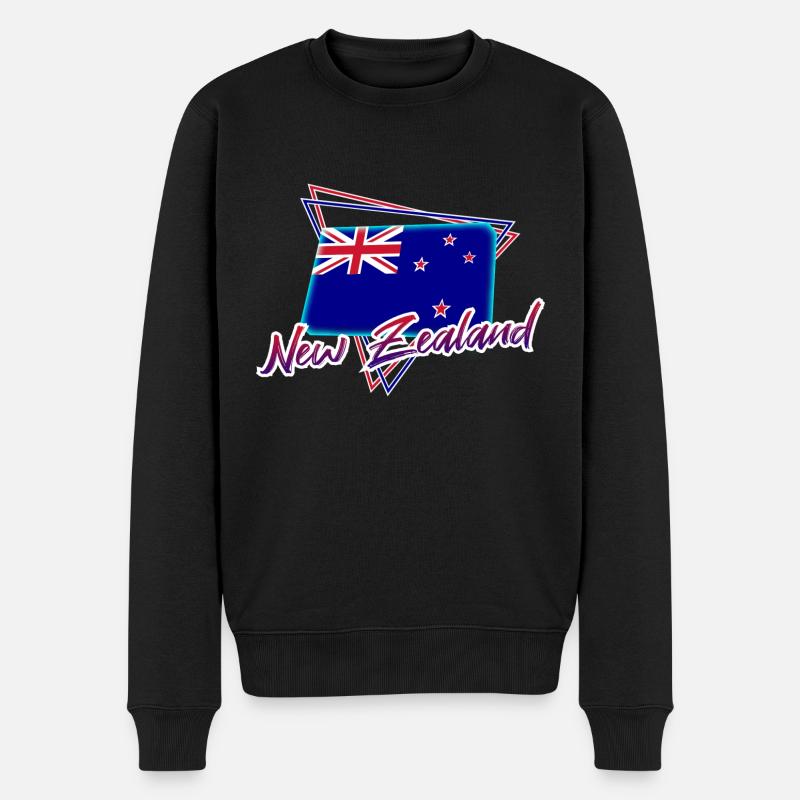Nouvelle-Zélande - Pull Premium bio Homme - noir