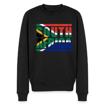 South Africa - Men's Premium Organic Jumper - black - Front - Nico (187cm)