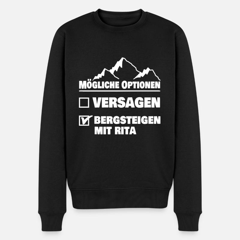 rita rita - Männer Premium Bio Pullover - Schwarz
