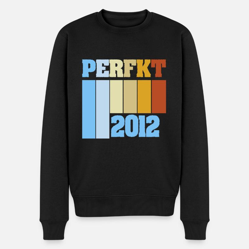 2012 - Männer Premium Bio Pullover - Schwarz