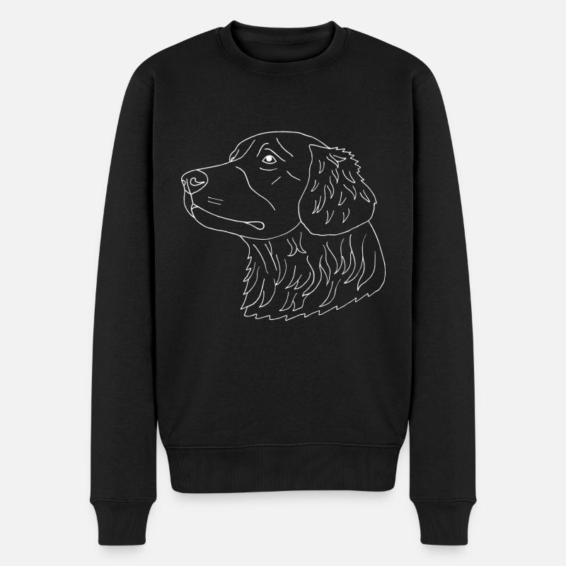 Golden Retriever - Männer Premium Bio Pullover - Schwarz