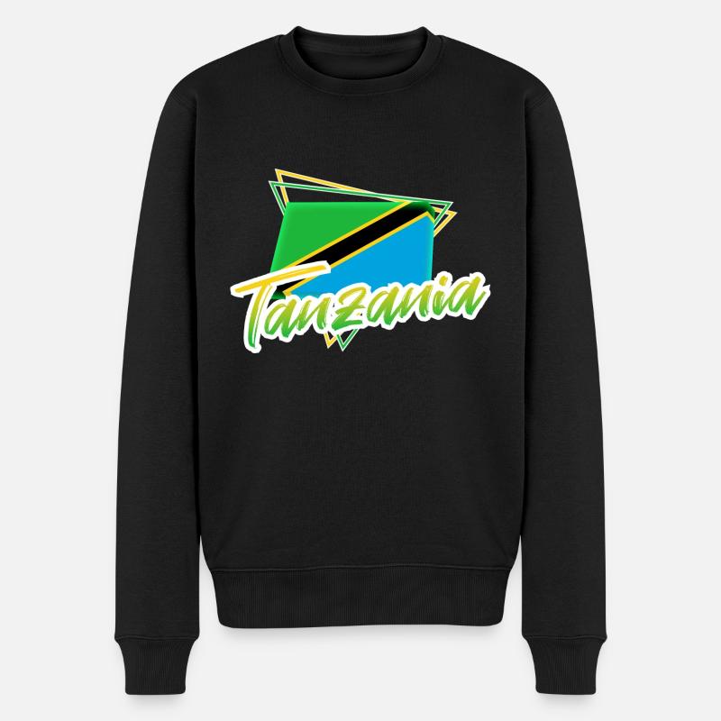 Tanzanie - Pull Premium bio Homme - noir