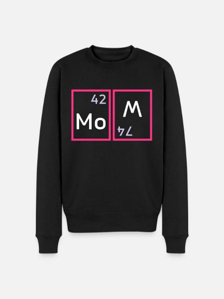Mom (molybdenum, tungsten twisted) - Men's Premium Organic Jumper - black