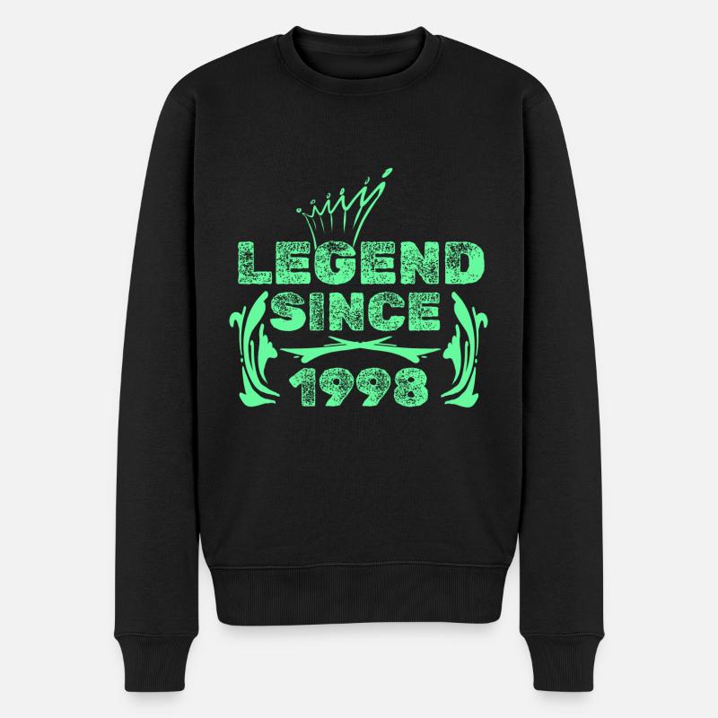 Witzig 1998 - Männer Premium Bio Pullover - Schwarz