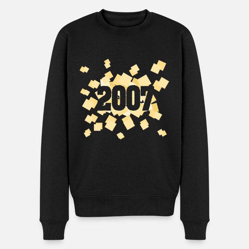 Né en 2007 - Pull Premium bio Homme - noir