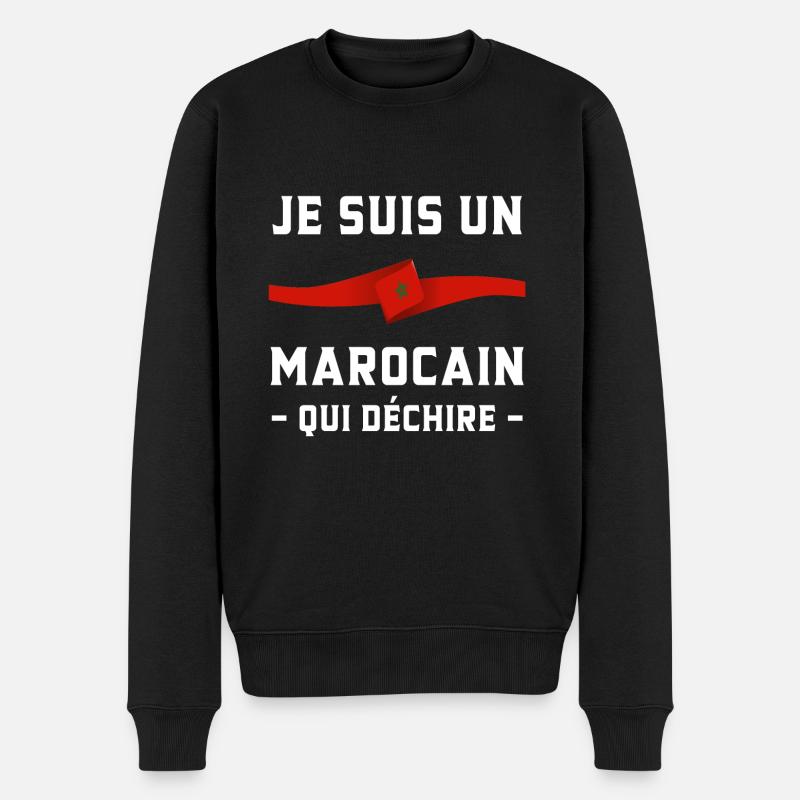 Je Suis Un Marocain Qui Déchire Maroc - Pull Premium bio Homme - noir