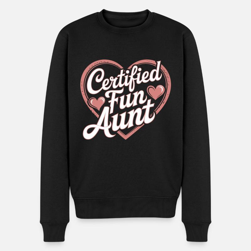 Tante - Männer Premium Bio Pullover - Schwarz
