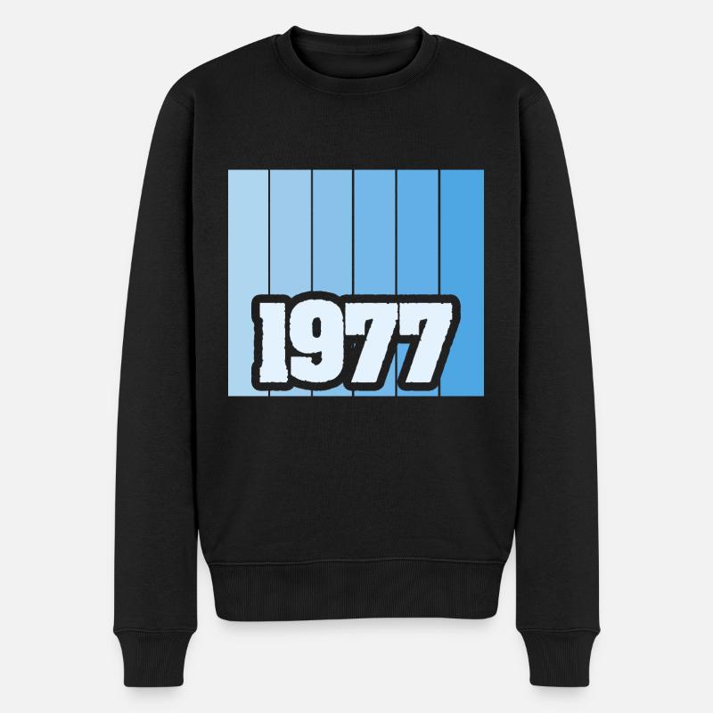 Né en 1977 - Pull Premium bio Homme - noir