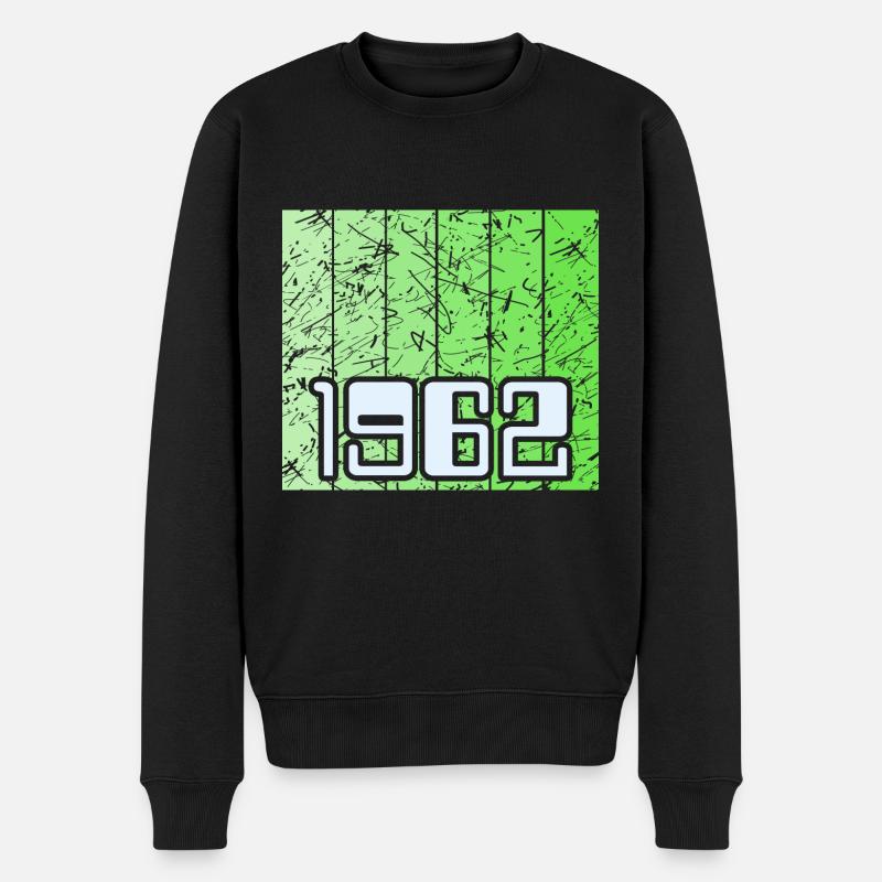 Grün 1962 - Männer Premium Bio Pullover - Schwarz