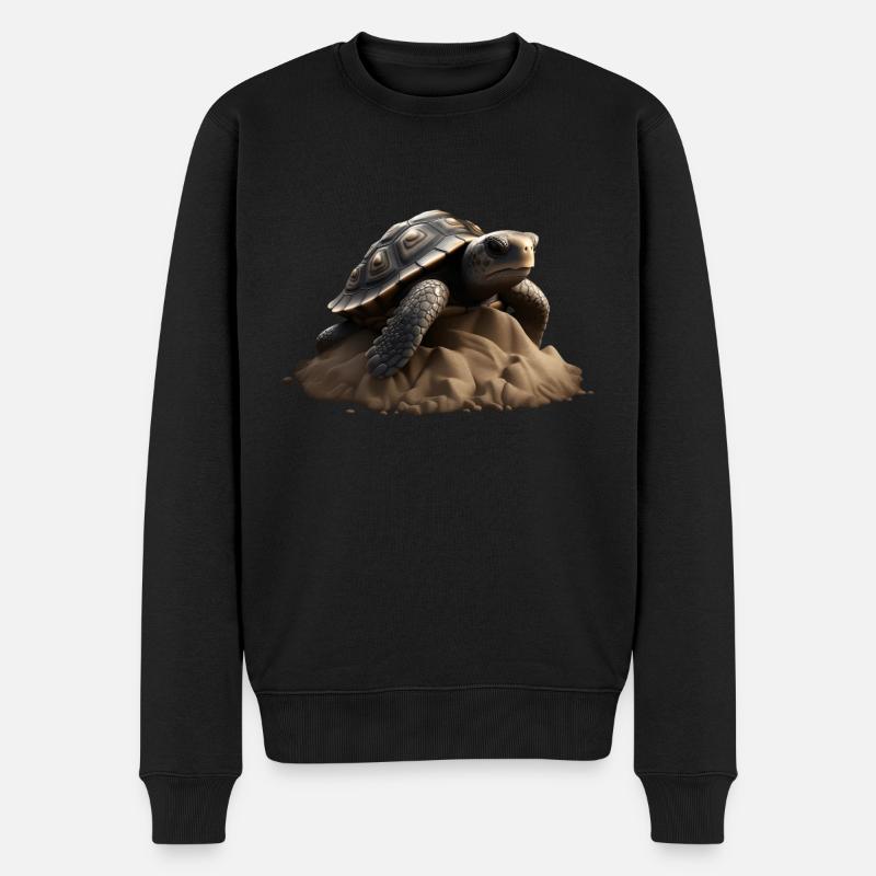 Animal tortue - Pull Premium bio Homme - noir