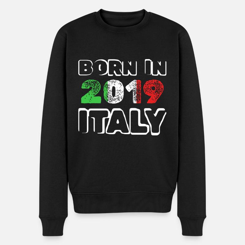 Italien 2019 - Männer Premium Bio Pullover - Schwarz