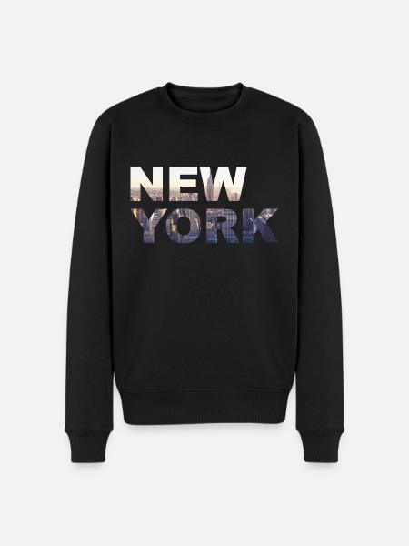 New York City - Men's Premium Organic Jumper - black