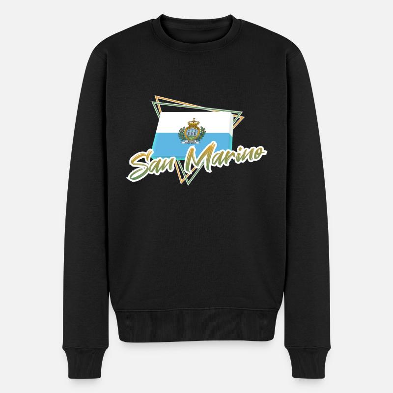 Saint-Marin - Pull Premium bio Homme - noir