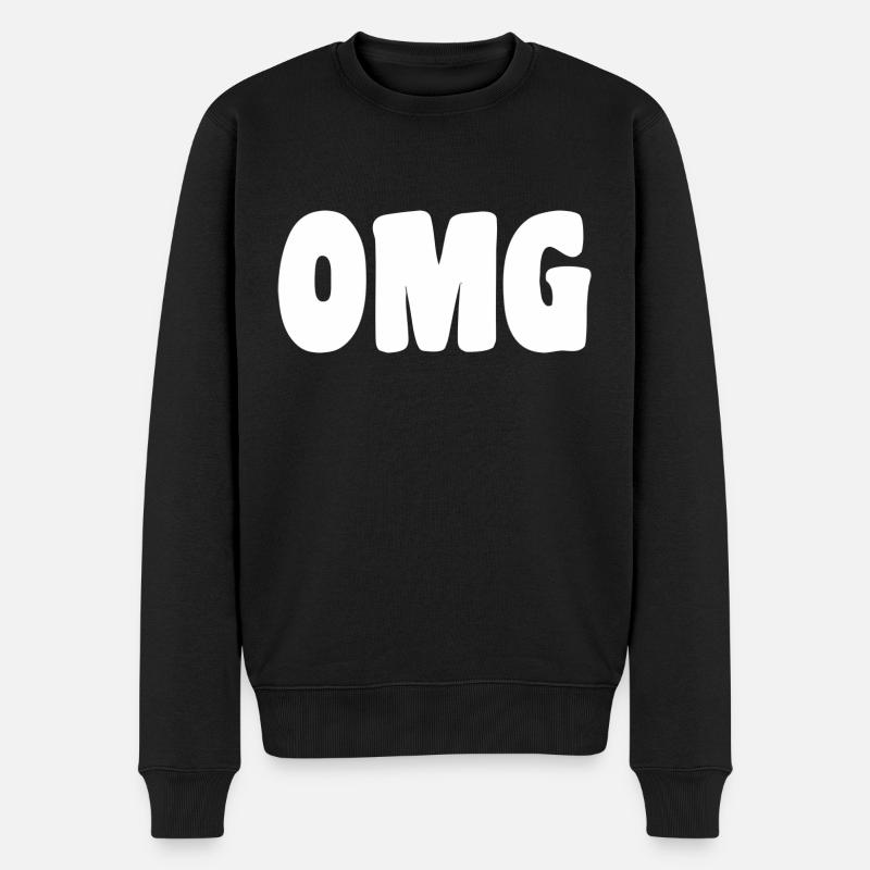 OMG - Männer Premium Bio Pullover - Schwarz