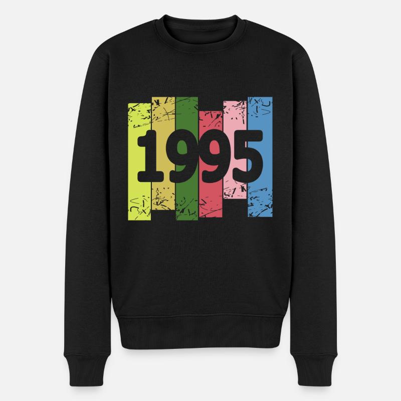1995 - Männer Premium Bio Pullover - Schwarz