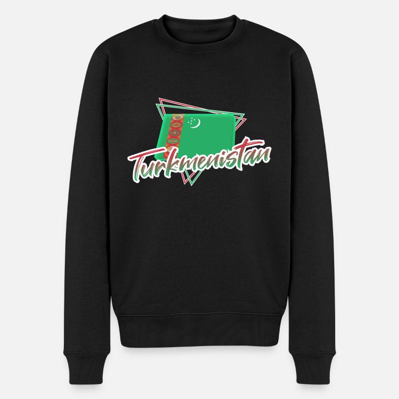 Turkménistan - Pull Premium bio Homme - noir
