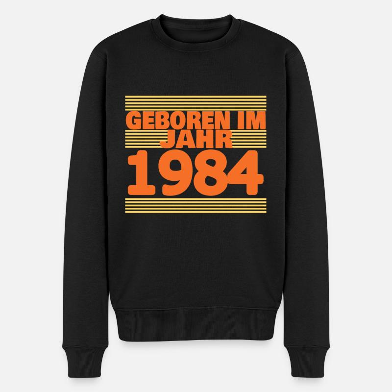 1984 - Männer Premium Bio Pullover - Schwarz