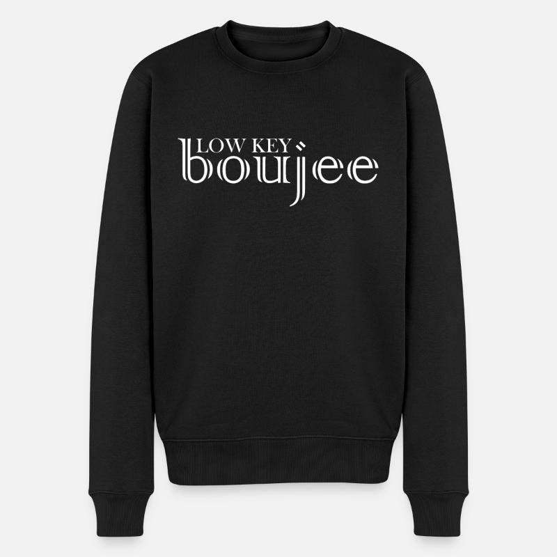 Boujee discret - Pull Premium bio Homme - noir