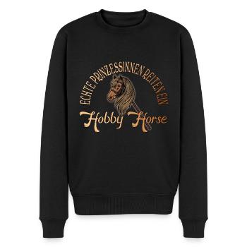 Hobby Horse Hobby Horse Cheval à cheval cadeau - Pull Premium bio Homme - noir - Devant - Nico (187cm)