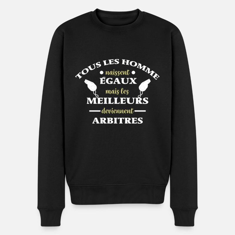 Les meilleurs deviennent arbitres humour arbitre - Pull Premium bio Homme - noir