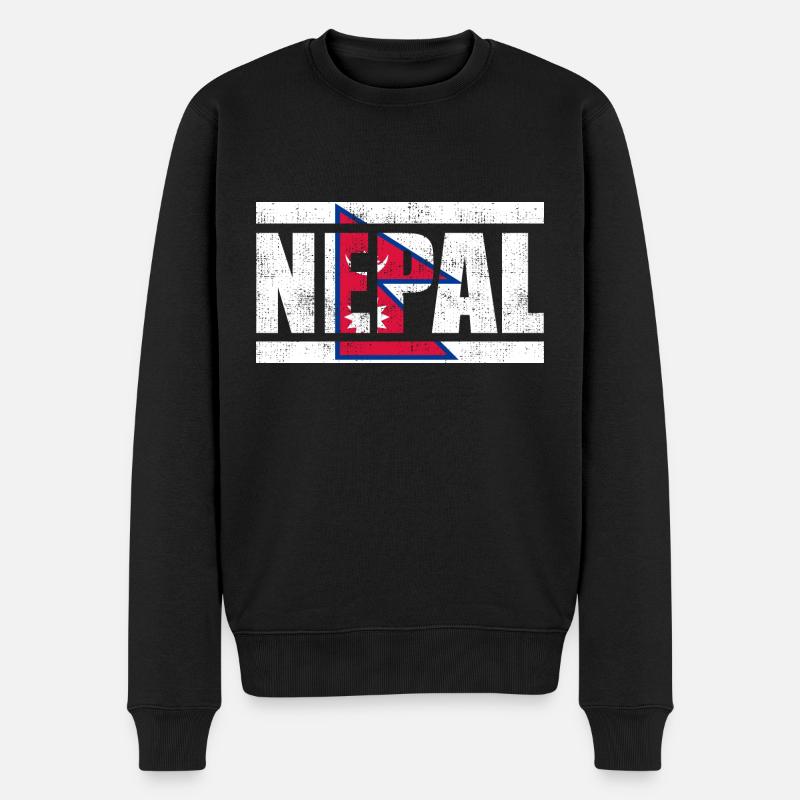 Nepal - Pull Premium bio Homme - noir