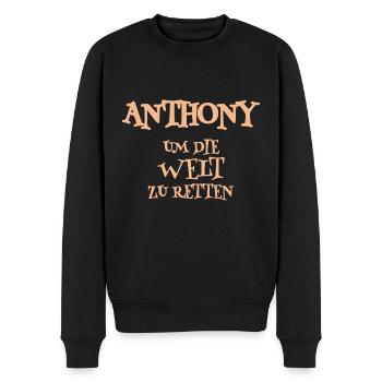 Held Anthony - Männer Premium Bio Pullover - Schwarz - Vorne - Nico (187cm)