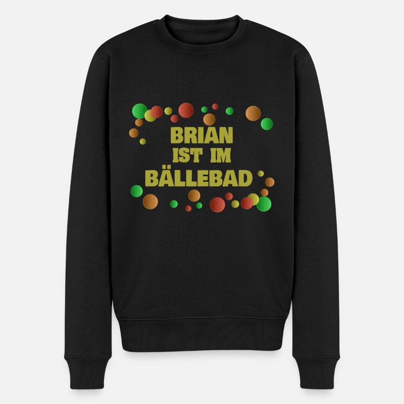 Geschenk für Brian - Männer Premium Bio Pullover - Schwarz