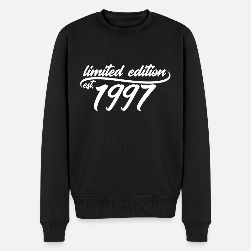 Limited Edition est 1997 - Männer Premium Bio Pullover - Schwarz
