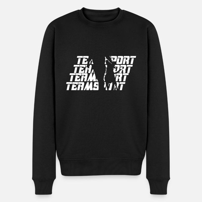 Teamsport White - Pull Premium bio Homme - noir