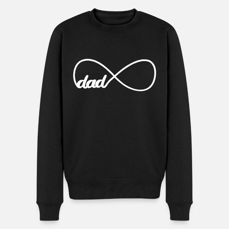 dad forever - Men's Premium Organic Jumper - black
