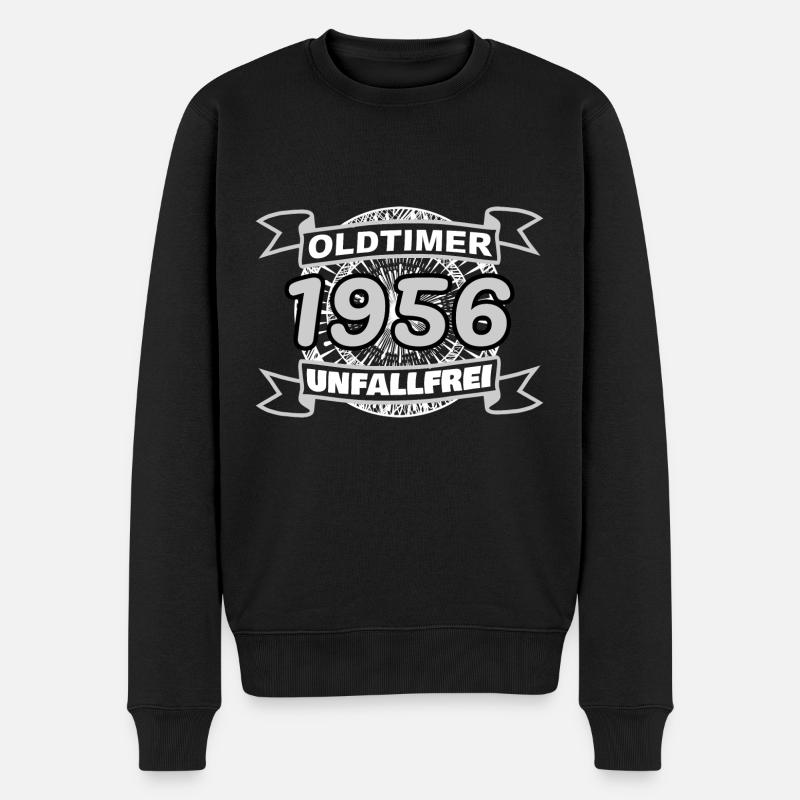 Unfallfrei Oldtimer 1956 - Männer Premium Bio Pullover - Schwarz