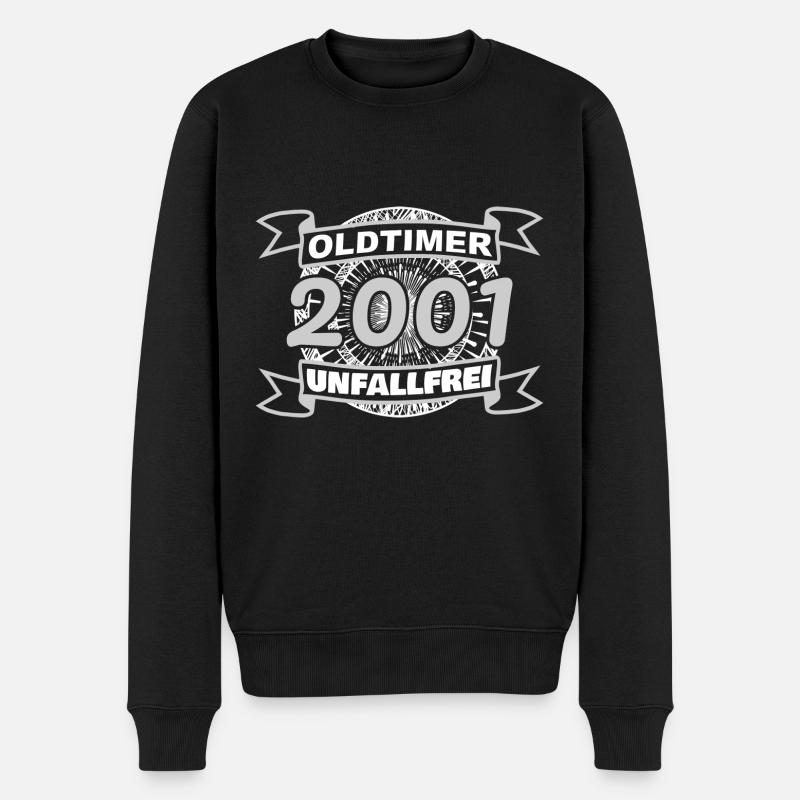 Witzig 2001 - Männer Premium Bio Pullover - Schwarz