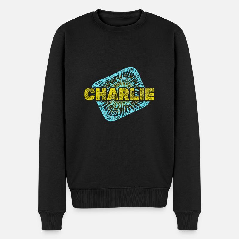 Entreprise Charlie - Pull Premium bio Homme - noir
