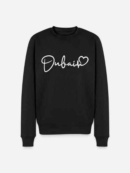 Dubai Herzschlag - Männer Premium Bio Pullover - Schwarz