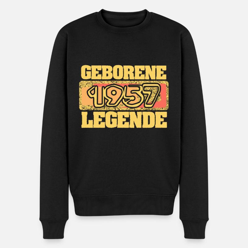Jahr 1957 - Männer Premium Bio Pullover - Schwarz