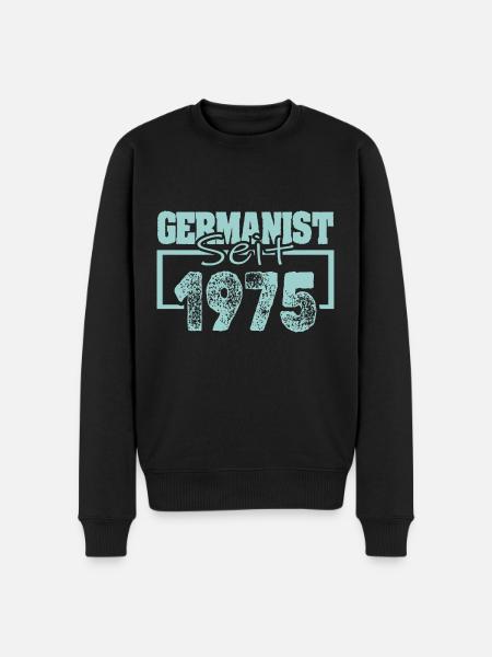 Jahr 1975 - Männer Premium Bio Pullover - Schwarz