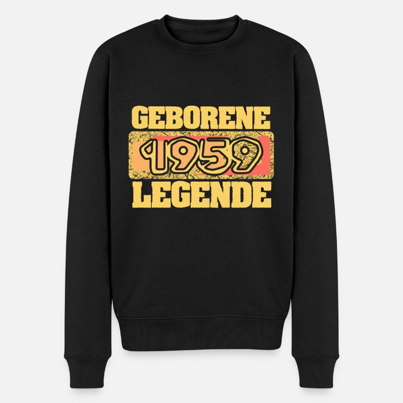 1959 - Männer Premium Bio Pullover - Schwarz