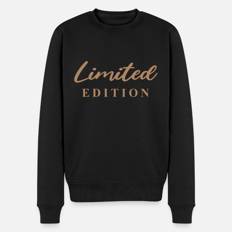 Limited Edition - Männer Premium Bio Pullover - Schwarz