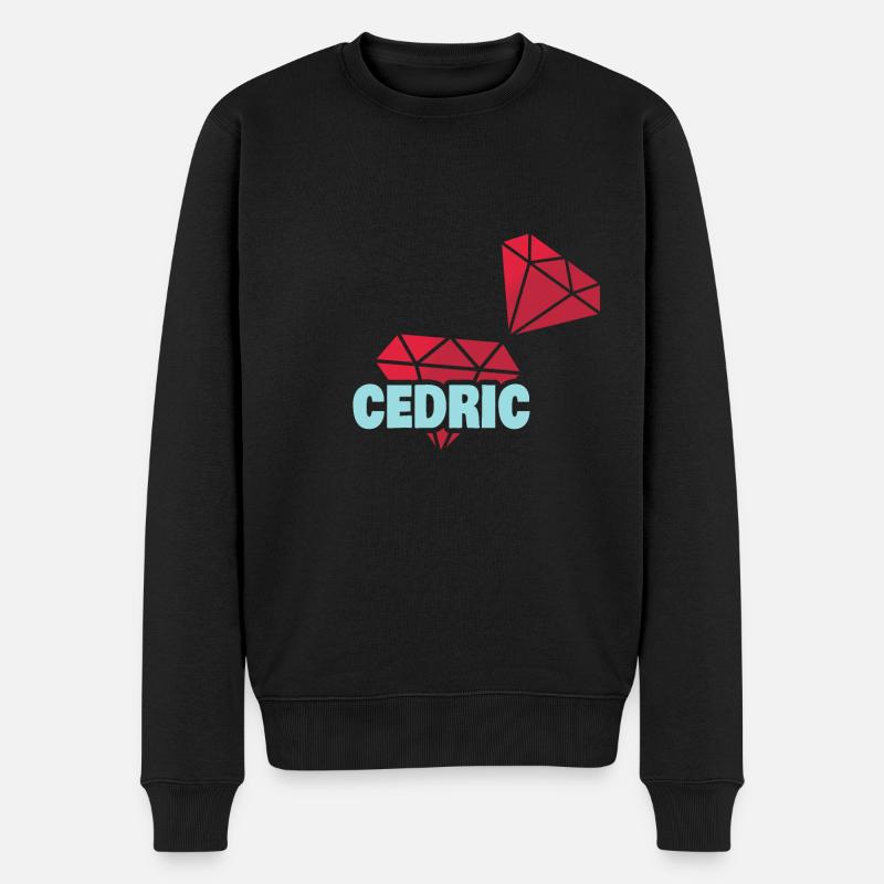 Diamant Cedric - Männer Premium Bio Pullover - Schwarz