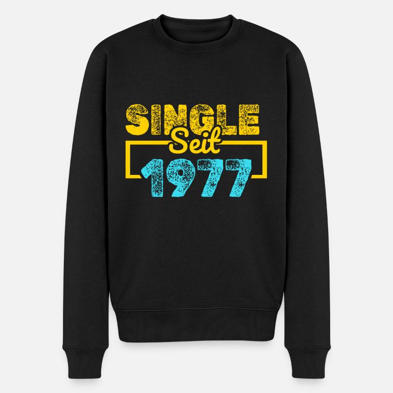seit 1977 - Männer Premium Bio Pullover - Schwarz